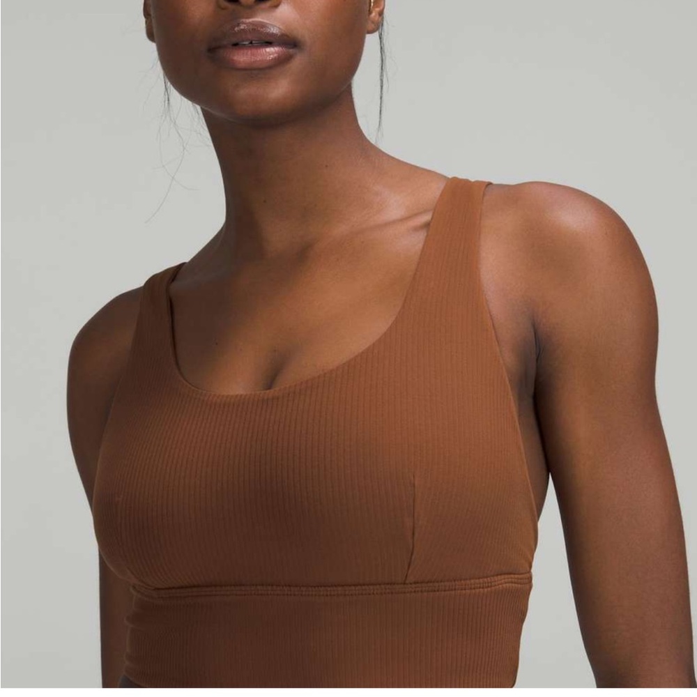 EUC! Lululemon Align Ribbed Bra *Light Support C/D Cup - Roasted Brown